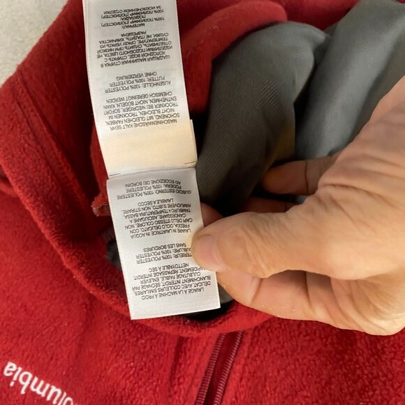 Columbia Women's Vest Small with Pockets Red Fleece Zip-Up - Picture 10 of 13